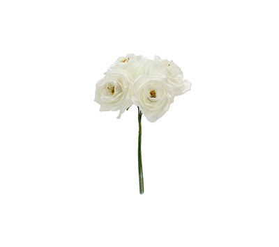 Köpük Şakayık 4 lü Beyaz - Yapay Köpük Çiçekler